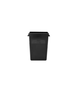 Rubbermaid Commercial Products Slim Jim Plastic Rectangular Trash/Garbage Can With Venting Channels, for Kitchen, Office, Workspace, 23 Gallon, Black - FG354060BLA 1 19 31PPfV2DtL