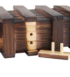 lowpricenice Magic Wooden Box with Extra Secure Secret Drawer, Brown 12 31PdnaceHfL