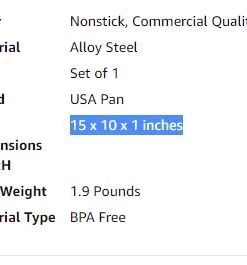 USA Pan Bakeware Jelly Roll Pan, Warp Resistant Nonstick Baking Pan, Made in the USA from Aluminized Steel Set of 1 32 31Q4nBRdbPL