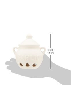 Fox Run Container Garlic Storage and Baking, 5.25" Keeper, White 21 31Qhe15h9fL