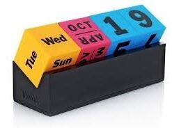 arteum – Perpetual Calendar, Cubes (Colors) – Multicolor multicolored 6 31QxVE6lvYL