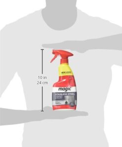 Magic Stainless Steel Cleaner & Polish Trigger Spray - Protects Appliances From Fingerprints and Leaves a Streak-free Shine - 14 fl. Oz. 14 Fl Oz (Pack of 1) 17 31SAZjySczL