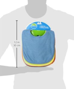 Neat Solutions 8 Count Multi-Color Solid Knit Terry Feeder Bib, Boy Boy- 8ct 22 31SpDCRdmGL