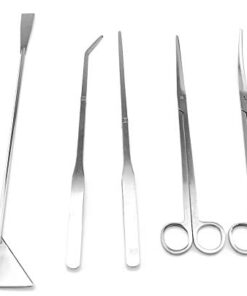 SAMYO Stainless Steel Aquarium Tank Plant Tools Aquascaping Kit Aquatic Plant Tweezers Scissor Substrate Spatula Tools Set - 5 Tools 12 31SqUMf LEL