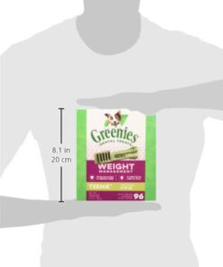 GREENIES Weight Management TEENIE Natural Dog Dental Care Chews Weight Control Dog Treats, 27 oz. Pack (96 Treats) 42 31UQLoSFtBL