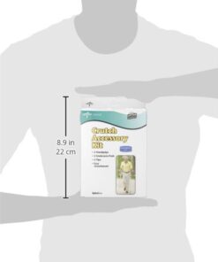 Medline Crutch Accessory Replacement Kit, Gray 13 31UoQPhWvqL