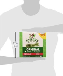 GREENIES Original Regular Natural Dog Dental Care Chews Oral Health Dog Treats, 36 count (Pack of 1) Chicken 36 Count (Pack of 1) 39 31VLljqK kL
