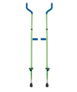 Alternative view of Geospace Original Walkaroo Xtreme Steel Balance Stilts with Height Adjustable Vert Lifters For Outdoor/Indoor Active Play & Exercise; For Adults & Kids up to 250 lbs (Green) green