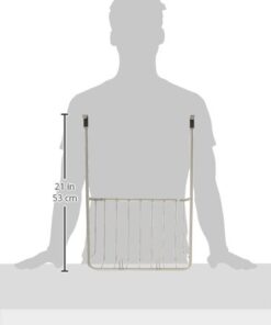 Spectrum Diversified Ashley Cookie Sheet Organizer, Cutting Board Holder, Bakeware Organizer, Over the Cabinet Door, Satin Nickel Large Over The Cabinet Cutting Board & Bakeware Holder 26 31XEedt3mKL