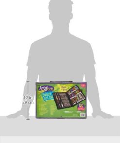 Darice 120-Piece Deluxe Art Set – Art Supplies for Drawing, Painting and More in a Plastic Case - Makes a Great Gift for Children and Adults 27 31XZkAI7FTL
