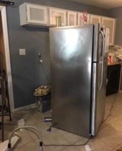 EZ FAUX DECOR Peel & Stick Faux Stainless Steel | Refrigerator Wrap | Cover for Dishwashers & Appliances | Self Adhesive Stainless Contact Vinyl Paper 36 in x 144 in (12ft) 52 31XbYxICGoL