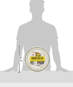 Gamma2 Seal Lid - Pet Food Storage Container Lids - Fits 3.5, 5, 6, & 7 Gallon Buckets, White, 4122E, Made in USA, Fits a 3.5 to 7 Gallon Bucket 33 31YPGa6nTlL
