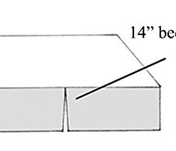 Alternative view of American Baby Company 100% Cotton Tailored Crib Skirt with Pleat, White with Gray Dot, for Boys and Girls