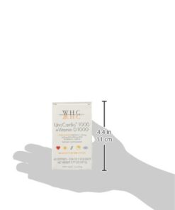 WHC, UnoCardio 1000 Fish Oil, 1300 mg of Pure Triglyceride Fish Oil with Omega-3 (1180 mg), 665 mg EPA and 445 mg DHA and 25 mcg (1000 IU) Vitamin D3 per softgel, Natural Orange, 60 softgels 24 31Z8w5sGVTL