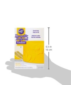 Wilton Decorator Preferred Yellow Fondant, 24 oz. Fondant Icing 24 ounce 39 31ZHKmrmY7L