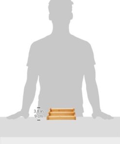 Seville Classics Bamboo Premium Wood 3-Tier Step Shelf Spice & Seasoning Storage Rack Organizer for Kitchen, Cabinet, Countertop, Pantry, Bathroom, Salon, Expandable 8.5"-15" W Expandable 8.5" - 15" W 29 31aTZdvRMdL 1