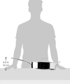Cuisinart Stainless Steel, 5.5 Quart Sauté Pan w/ Cover, Helper Handle, Chef's Classic, 733-30H 24 31advWAy6L