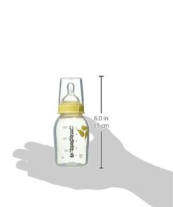 Medela Breast Milk Storage Bottles, 3 Pack of 5 Ounce Breastfeeding Bottles with Slow Flow Nipples, Lids, Wide Base Collars, and Travel Caps, Made Without BPA 3 Count (Pack of 1) 23 31e zPaRqOL