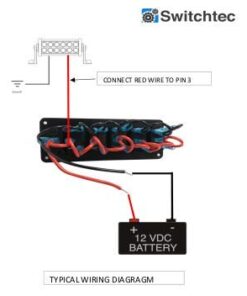 Switchtec 2 3 5 7 Gang Rocker Switch Aluminum Panel with 4.8 Amps Dual USB Rocker Style Fast Charger with Voltmeter, Blue Backlit Led, Pre-Wired for Marine, Boat, Car, Truck 18 31fKU8ScFL