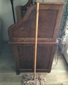 Sladust All Wool Dry Mop - Big Wooly with Wooden Handle - Made in The USA 23 31fNlnPMXFL