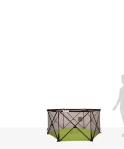 Summer Infant Pop ‘n Play Portable Playard, Green - Lightweight Play Pen for Indoor and Outdoor Use - Portable Playard with Fast, Easy and Compact Fold 38 31fVFIL9L