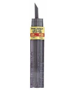 Pentel Super Hi-Polymer Lead Refill, 0.5mm, Fine, 5H, 144 Pieces of Lead (C505-5H)