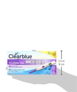 Clearblue Advanced Digital Ovulation Test, Predictor Kit, featuring Advanced Ovulation Tests with digital results, 20 ovulation tests ADOT 20 28 31gtR f5dNL