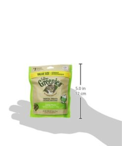 FELINE GREENIES Natural Dental Care Cat Treats Catnip Flavor, 5.5 oz. Pack 29 31gthQngEXL