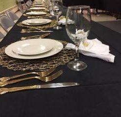 Gee Di Moda Rectangle Tablecloth - 60 x 126 Inch Black Table Cloth for 8 Foot Rectangle Table - Heavy Duty Washable Fabric - for 8 Ft Buffet Table, Holiday Party, Dinner, Wedding & Baby Shower 60 x 126 inch Rectangle 41 31gumbLPmjL