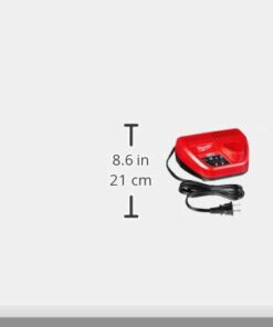 Milwaukee Genuine OEM 48-59-2401 M12 Lithium Ion 12 Volt Battery Charger w/LED Indicating, Red 24 31i3tapmmbL