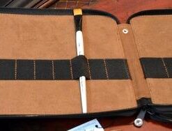 Speedball Art Products Genuine Leather Storage Case for Pencils, Makers, Pens and Art Supplies Antique Brown 120 Pencil Capacity 73 31i7qMYQfCL