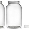 2 Pack ~ Wide Mouth 1 Gallon Clear Glass Jar - White Lid with Liner Seal for Fermenting Kombucha/Kefir, and Storing Food - USDA Approved, Dishwasher Safe 34 31ikw9F4DNL
