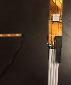 LEDwholesalers 12-Volt 16.4-ft RGB Color-Changing Kit with Controller and IR Remote, Power Supply, and LED Strip in White PCB, 2034RGB-R2+3369+3208 50 31iyJCQofrL