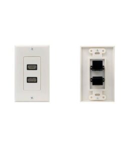 iMBAPrice - HDMI Pigtail Wall Plate Built-in Flexible Hi-Speed HDMI Cable with Ethernet Dual Port (2 Port) White 3 31jqUkqtKGL