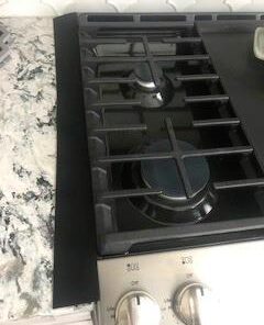 Silicone Stove Counter Gap Cover / Filler by Kindga 25" Long, Sealing Spills Between Kitchen Appliances Washing Machine and Stovetop, Set of 2 (Black) 25" Black 37 31lakg7Y5iL