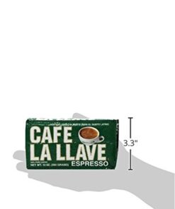 Cafe La Llave Espresso Dark Roast Coffee, 10 Ounce 10 Ounce (Pack of 1) 24 31legwC8DOL