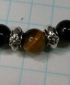 COAI Black Obsidian Stone Bracelet Necklace Mala Beads 108 Tiger Eye 29 31mdWdrJO0L