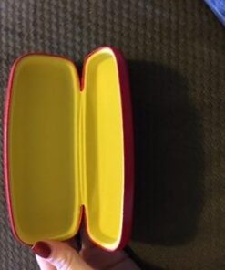 OptiPlix Glasses Case Hard Shell For Men, Women, Kids | Eye Glasses & Sunglasses Case Red 23 31mjrSyOiuL