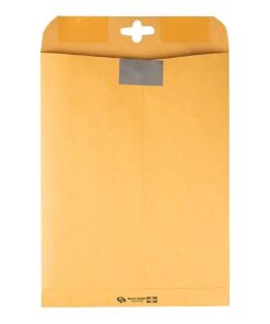 Quality Park 9 x 12 Postage Saving ClearClasp Envelopes, with Reusable Redi-Tac Closure & Gummed Flap, 28 lb Kraft Paper, 100 per Box (QUA43568) 6 31mljfpkkS