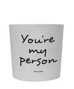 Funny Guy Mugs You're My Person Travel Tumbler With Removable Insulated Silicone Sleeve, White, 16-Ounce 12 31mxPSN3QwL