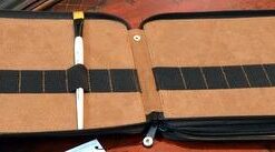 Speedball Art Products Genuine Leather Storage Case for Pencils, Makers, Pens and Art Supplies Antique Brown 120 Pencil Capacity 74 31n0gMTxsLL