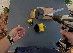 Holikme 4Pack Drill Brush Power Scrubber Cleaning Brush Extended Long Attachment Set All Purpose Scrub Brushes Kit for Grout, Floor, Tub, Shower, Tile, Bathroom and Kitchen Surface,Yellow Yellow 30 31oMpJEjjSL