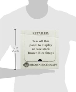 Edward & Son's Organic Unsalted Plain Brown Rice Snaps – Oven Baked, Whole Grain, Gluten Free, No Added Oils, Non-GMO Project Verified, USDA Organic – 3.5 Oz (Pack of 12) 11 31oaqOD2yhL