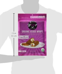 WrawP Organic Veggie Wrap - Energy Morning (1Pack), Gluten free, Plant Based Energizing Morning 5.60 Ounce (Pack of 1) 7 31ptSCDUcSL