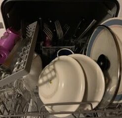 Hermitlux Countertop Dishwasher, 5 Washing Programs Portable Dishwasher With 5-Liter Built-in Water Tank For Glass Door 69 31qNIuE8lkL