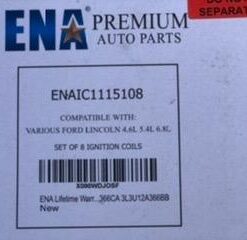 ENA Set of 8 Curved Boot Ignition Coil Pack Compatible with Ford Lincoln Mercury 4.6L 5.4L V8 Replacement for DG508 C1454 C1417 FD503 1L2U12029AA I2LU-12A388-AA C1417 DG473 DG481 DG491 45 31qb7zboPVL