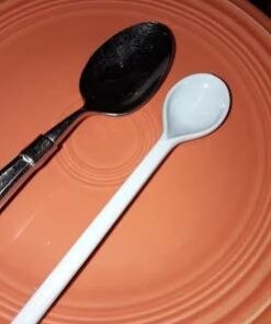 Gohh Long Handle Spoons 7.2 Inch: Latte Machiatto, Tall Iced Tea, Ice Cream Sundae, Coffee, Tea, Cocktail or Hot Chocolat Stirring Longdrink Spoons, Set of 6 Green, Blue, Pink 36 31rmO7VkHZL