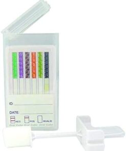 5 Pack of STATSWAB 4-Panel Saliva Oral Fluid Drug Screen - Most Hygienic Drug Test Available - Instant Results - Test for 4 Drugs