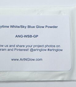 Alternative view of Glow in The Dark Pigment Powder - Neutral and Fluorescent Color for Art Painting, Fine Art, Nail Art Paint, Crafts - Non-Toxic, Long Lasting 10+ Color Options - Neutral Sky Blue (60 Grams) 60 Grams