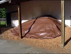 Alternative view of Dry Top 11216 Multi-Purpose Brown/Green Poly (12'x16') Medium Duty Tarp, 12x16 Feet